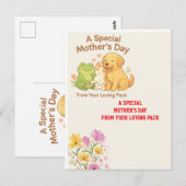 Kawaii Muttertagskarte - Von The Pack Postkarte (Vorne/Hinten)