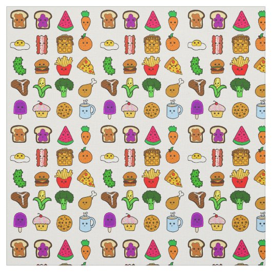 Kawaii Nahrung Stoff (Muster)