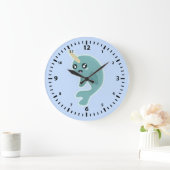 Kawaii Narwhal Große Wanduhr (Zuhause)