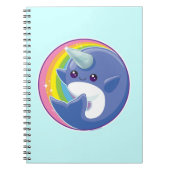 Kawaii Narwhal Notizblock (Vorderseite)
