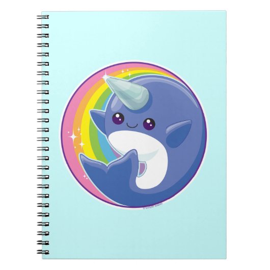 Kawaii Narwhal Notizblock (Vorderseite)
