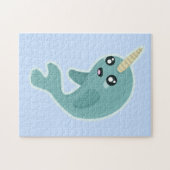 Kawaii Narwhal Puzzle (Horizontal)