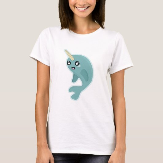 Kawaii Narwhal T-Shirt (Vorderseite)