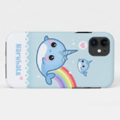 Kawaii narwhals mit Regenbogen Case-Mate iPhone Hülle (Rückseite (Horizontal))