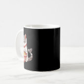 Kawaii NeKo Cat Eating Ramen Noodles Japanisches E Kaffeetasse (Vorderseite Links)