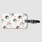 Kawaii Neko Nigiri Gepäckanhänger (Vorderseite (Horizontal))