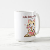 Kawaii Neko Ramen Master Cute Cat Food Chef Kaffeetasse (VorderseiteRechts)