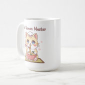 Kawaii Neko Ramen Master Cute Cat Food Chef Kaffeetasse (Vorderseite Links)