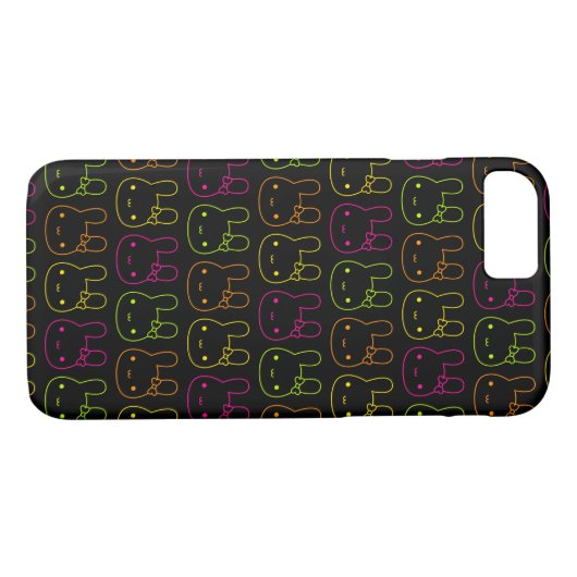 Kawaii Neonhäschen-Bögen Case-Mate iPhone Hülle (Rückseite (Horizontal))