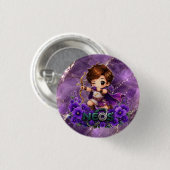 Kawaii Neos Zodiac Schütze Button (Vorne & Hinten)
