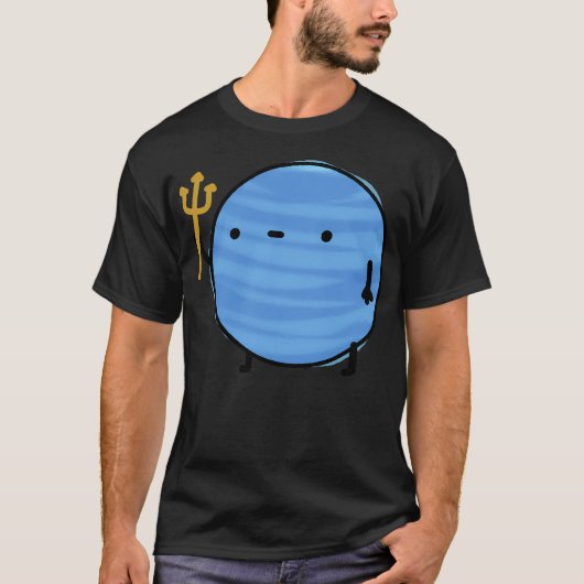 Kawaii Neptune Planet T-Shirt (Vorderseite)