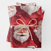 Kawaii Niedlich 3D Santa Geschenkpapier Set (Beispiel)