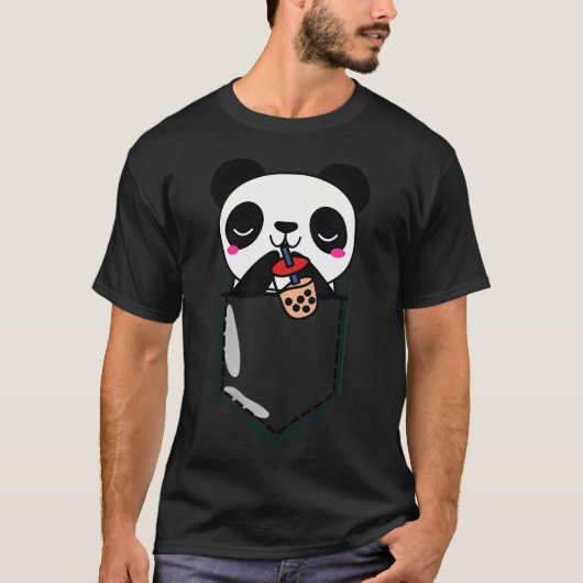 Kawaii Niedlich Adorable Panda Genuss Bubble Tee (Vorderseite)