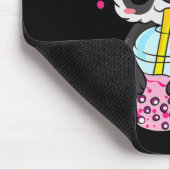 Kawaii Niedlich Anime Panda Boba Bubble Tee Otaku  Mousepad (Ecke)