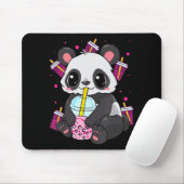 Kawaii Niedlich Anime Panda Boba Bubble Tee Otaku  Mousepad (Mit Mouse)