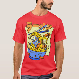 Kawaii Niedlich Anime Panda Otaku Japanisch Ramen T-Shirt