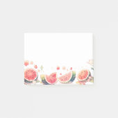 Kawaii, Niedlich, Anime Watermelon Design Post-it Klebezettel (Vorderseite)