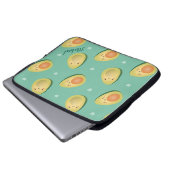 Kawaii Niedlich Avocados Lassen Sie uns Pattern Fu Laptopschutzhülle (Vorne Knopf)