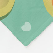 Kawaii Niedlich Avocados vermeiden Pattern Fleecedecke (Ecke)