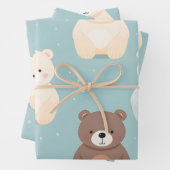 Kawaii Niedlich Baby Bears Geschenkpapier Set (Beispiel)