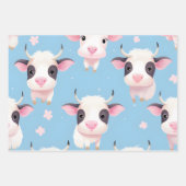Kawaii Niedlich Baby Cows Geschenkpapier Set (Vorderseite 3)