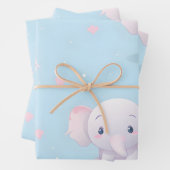Kawaii Niedlich Baby Elephant Geschenkpapier Set (Beispiel)