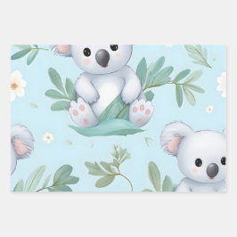 Kawaii Niedlich Baby Koala Bears Geschenkpapier Set