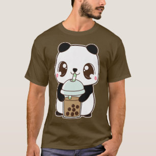 Kawaii Niedlich Boba Panda Bear Classic Bubble Pea T-Shirt
