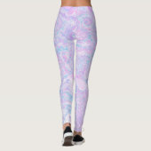 Kawaii Niedlich Boho Wirbel Pastel Cotton Candy Ma Leggings (Rückseite)