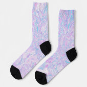 Kawaii Niedlich Boho Wirbel Pastel Cotton Candy Ma Socken (Linkes Detail)