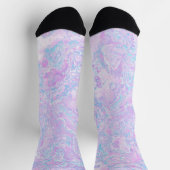 Kawaii Niedlich Boho Wirbel Pastel Cotton Candy Ma Socken (Oben)