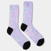 Kawaii Niedlich Boho Wirbel Pastel Cotton Candy Ma Socken (Rechts)