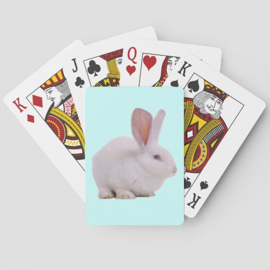 Kawaii Niedlich Bunny Rabbit Spielkarten (Rückseite)