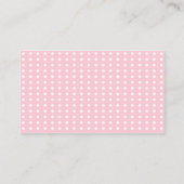 Kawaii NIEDLICH Cake Bakery Business Card Visitenkarte (Rückseite)