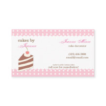 Kawaii NIEDLICH Cake Bakery Business Card