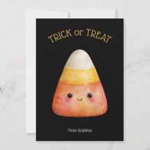 Kawaii Niedlich Candy Corn Kid Halloween Card