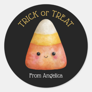 Kawaii Niedlich Candy Corn Kids Halloween Runder Aufkleber