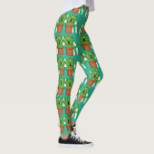 Kawaii Niedlich Cat Cactus Pflanze Pet Leggings (Rechts)