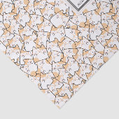 Kawaii Niedlich Cat Pattern Seidenpapier (Ausschnitt)