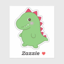Kawaii Niedlich Chibi Green Dino T-Rex