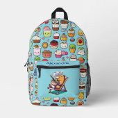 Kawaii Niedlich Custom Ramen Bedruckter Rucksack (Vorderseite)