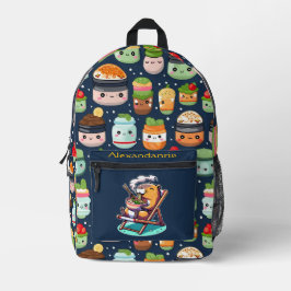 Kawaii Niedlich Custom Ramen Cat Bedruckter Rucksack