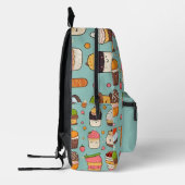 Kawaii Niedlich Custom Ramen Cat Bedruckter Rucksack (Links)