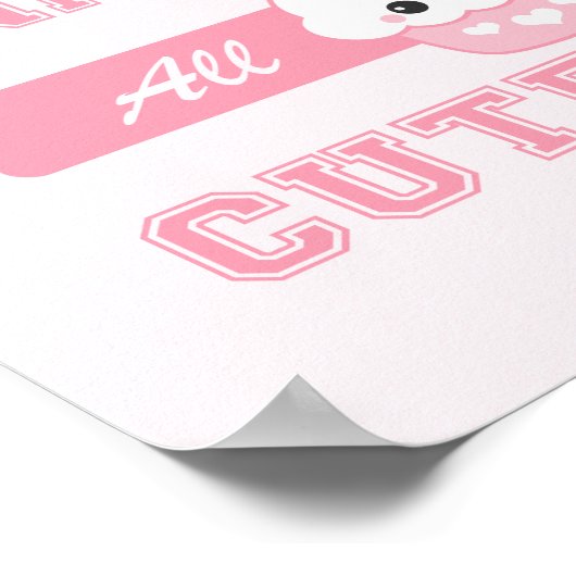 Kawaii Niedlich Dept Poster (Ecke)