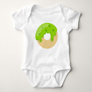 Kawaii Niedlich Donut Green Kleeblatt Zuckerguss S Baby Strampler