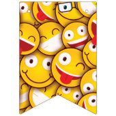 Kawaii Niedlich Emoji Emoticon. Wimpelkette (Zweite Fahne)