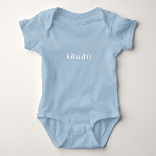 Kawaii Niedlich in Japanisch Blue Baby Boy Baby Strampler (Vorderseite)