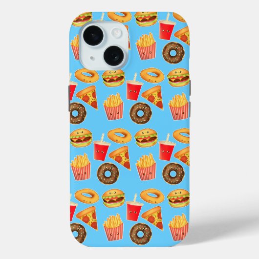 Kawaii Niedlich Junk Food Case-Mate iPhone Hülle (Rückseite)