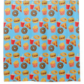 Kawaii Niedlich Junk Food Duschvorhang (Vorderseite)
