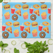 Kawaii Niedlich Junk Food Geschirrtuch (Gefaltet)